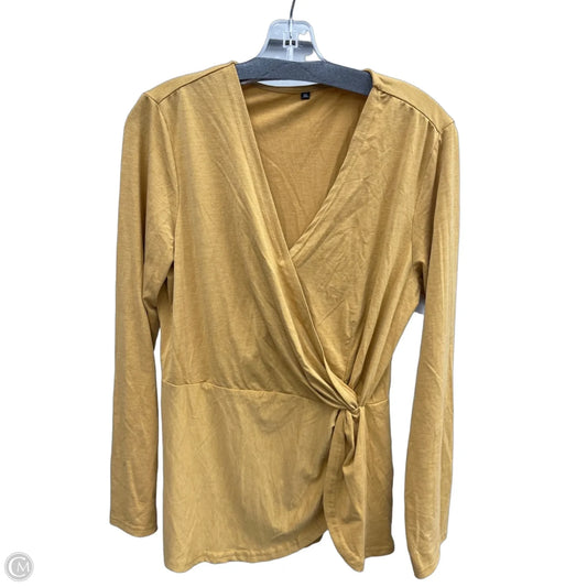 Top Long Sleeve By Clothes Mentor In Yellow, Size: Xl