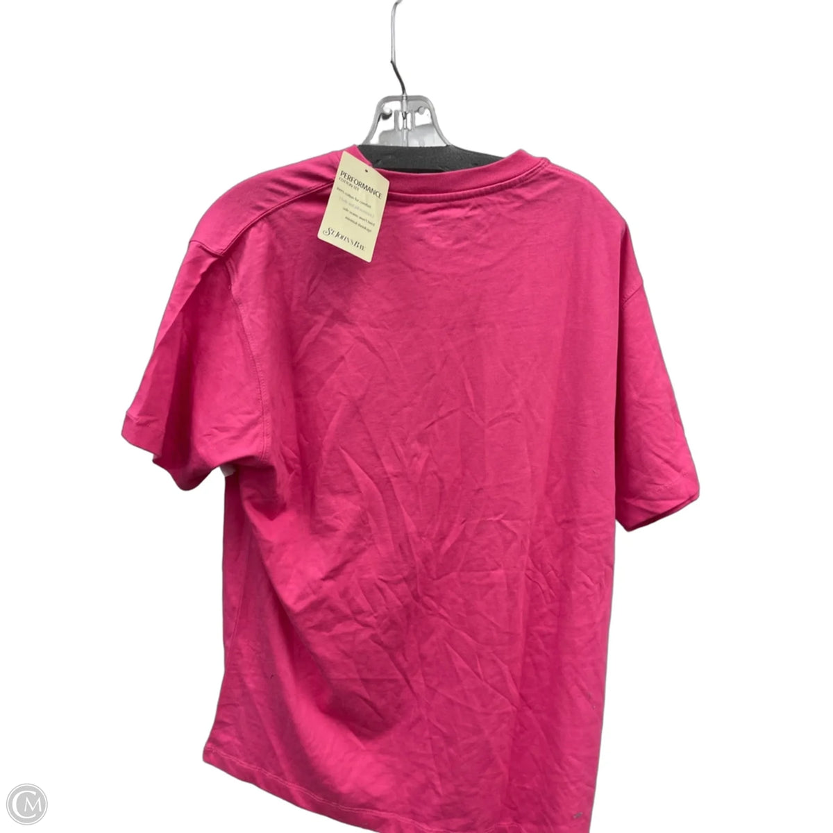 Top Short Sleeve Basic By St Johns Bay In Pink, Size: M