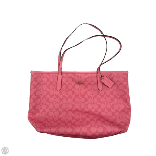 Tote Designer By Coach, Size: Large