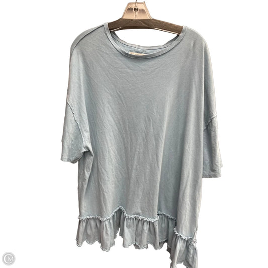 Top Short Sleeve By We The Free In Blue, Size: L