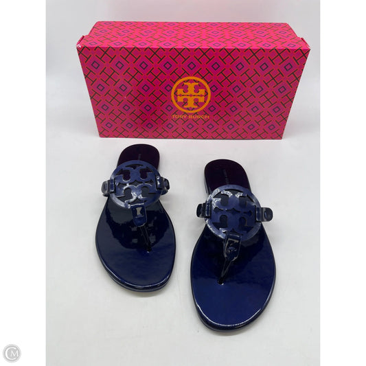Sandals Designer By Tory Burch In Blue, Size: 6.5