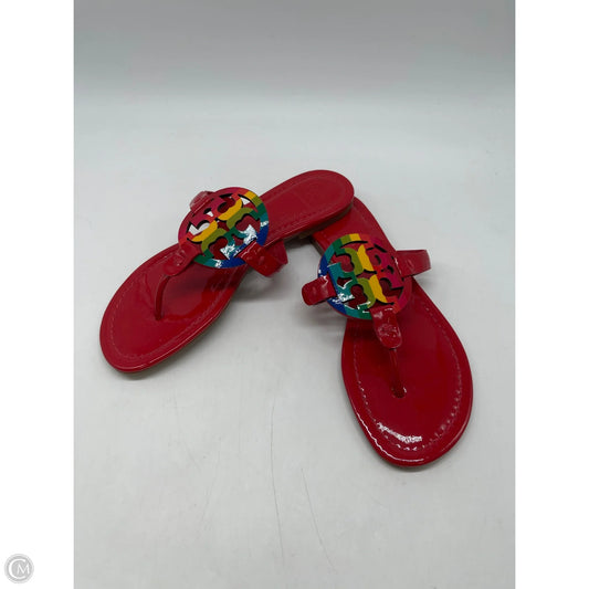 Sandals Designer By Tory Burch In Red, Size: 7.5