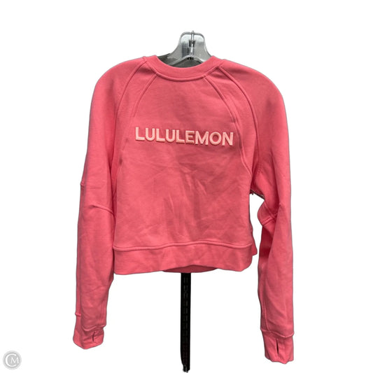 Sweatshirt Crewneck By Lululemon In Pink, Size: Xs