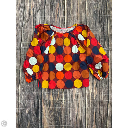 Top Long Sleeve Designer By Kate Spade In Multi-colored, Size: Xs