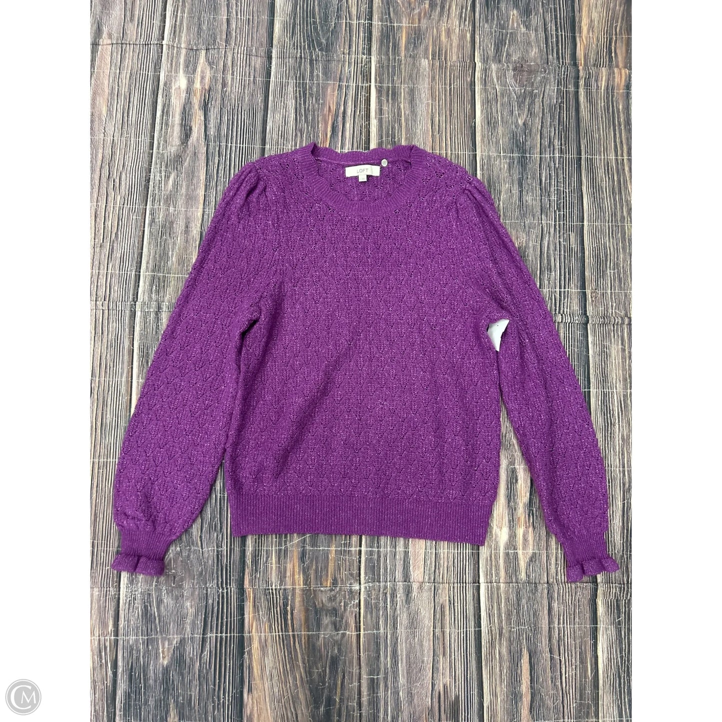 Sweater By Loft In Purple, Size: L