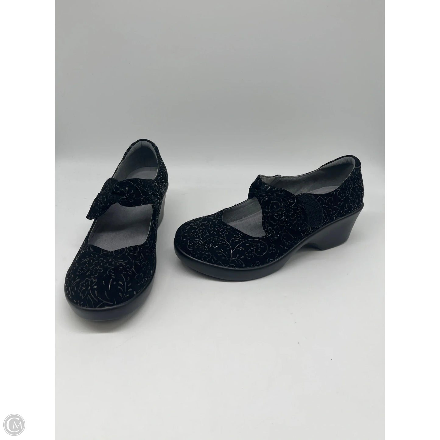 Shoes Heels Wedge By Alegria In Black, Size: 6.5