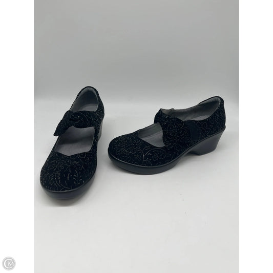 Shoes Heels Wedge By Alegria In Black, Size: 6.5