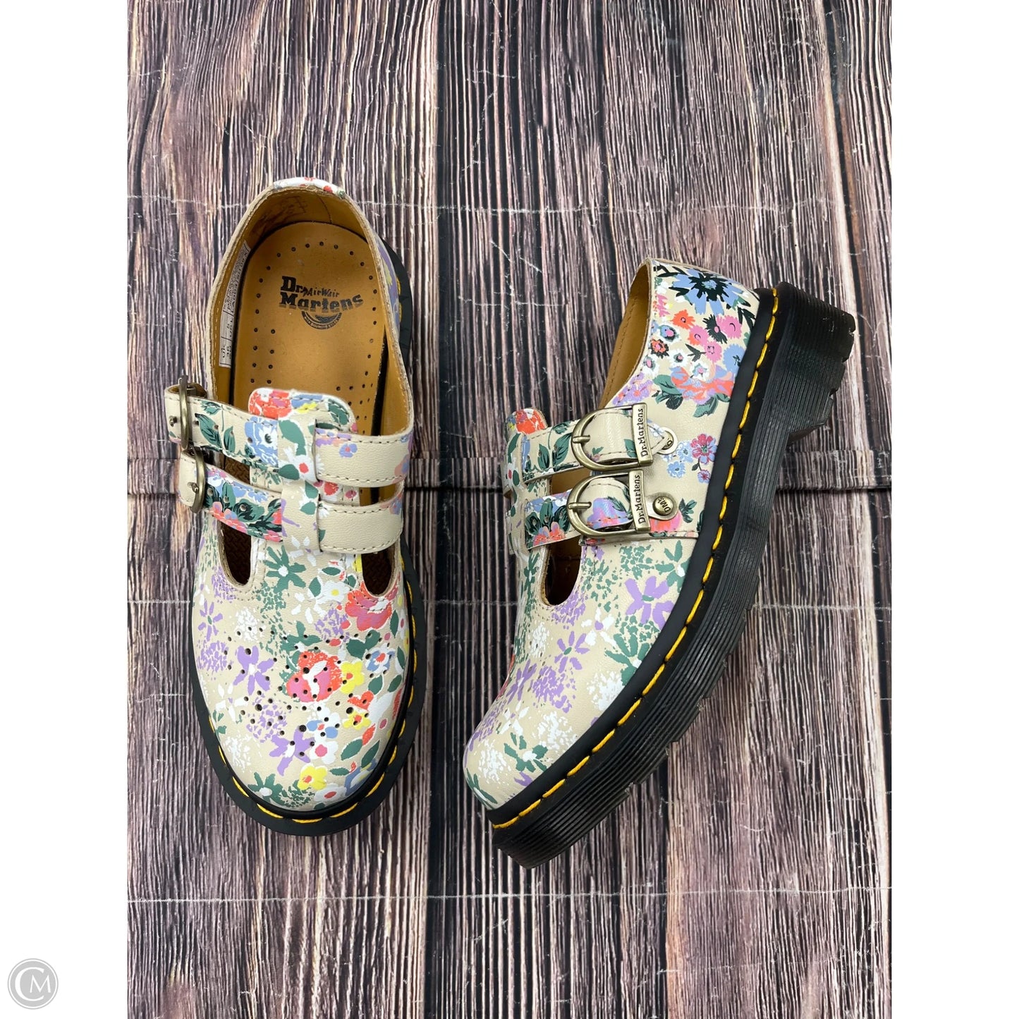 Shoes Flats By Dr Martens In Floral Print, Size: 5