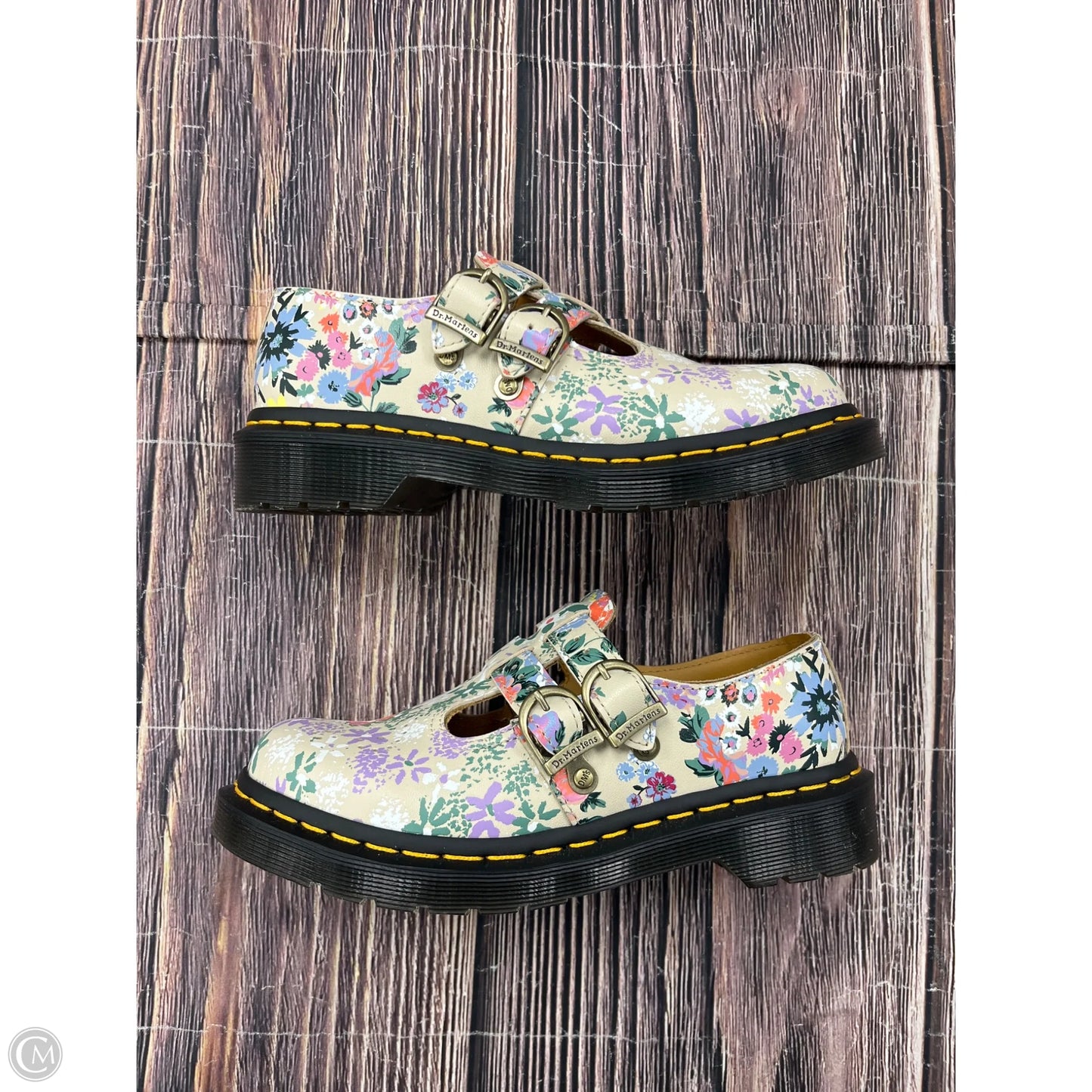 Shoes Flats By Dr Martens In Floral Print, Size: 5