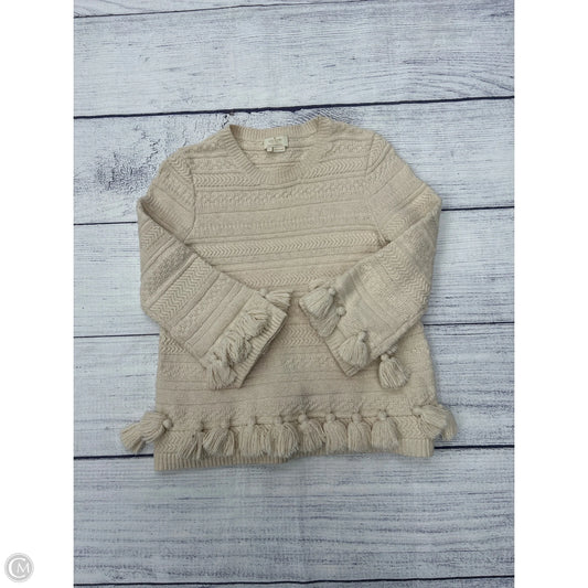 Sweater Designer By Kate Spade In Cream, Size: S