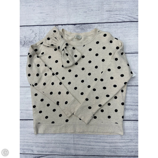 Sweatshirt Designer By Kate Spade In Polkadot Pattern, Size: S