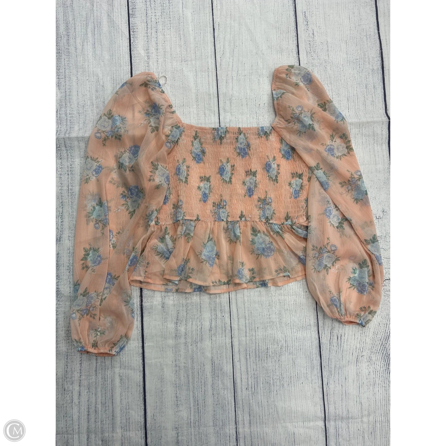 Top Long Sleeve By Francesca's In Pink, Size: M