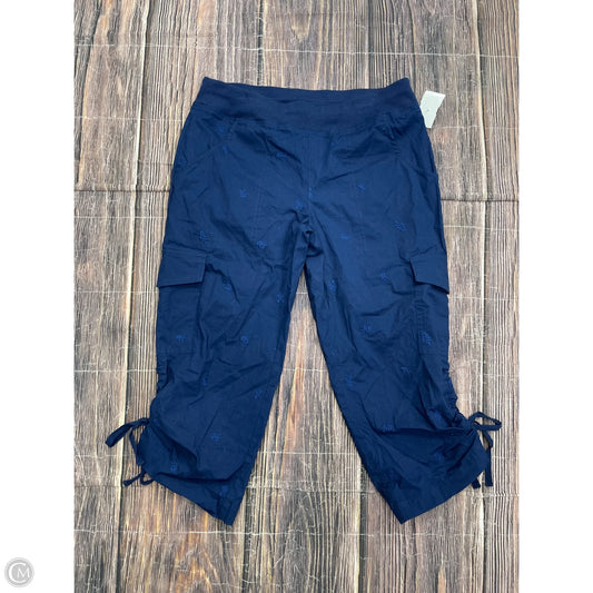 Capris By Chicos In Blue, Size: 2P