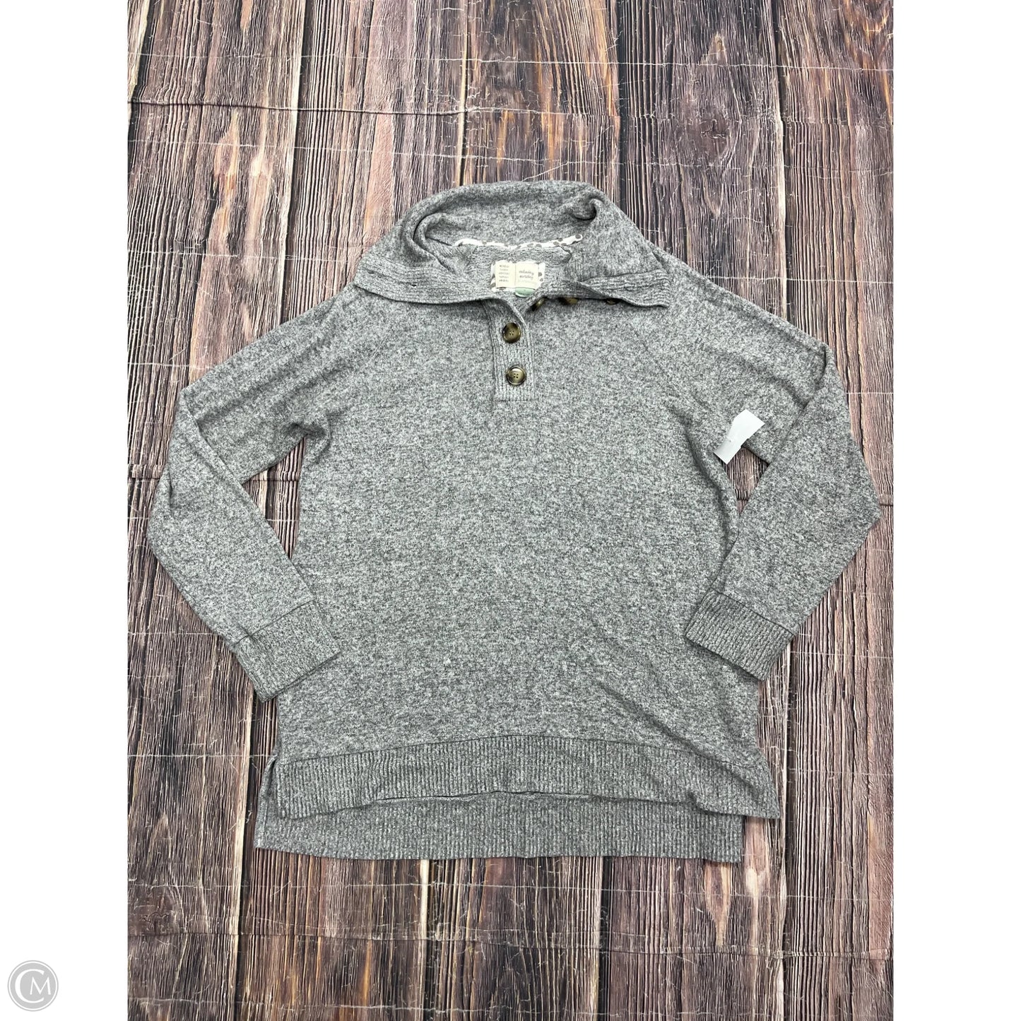 Top Long Sleeve By Saturday/sunday In Grey, Size: M