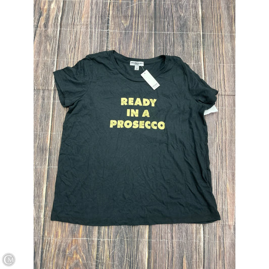 Top Short Sleeve By Clothes Mentor In Black, Size: 2x