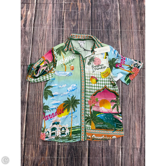 Top Short Sleeve By Rachel Zoe In Green, Size: Xs