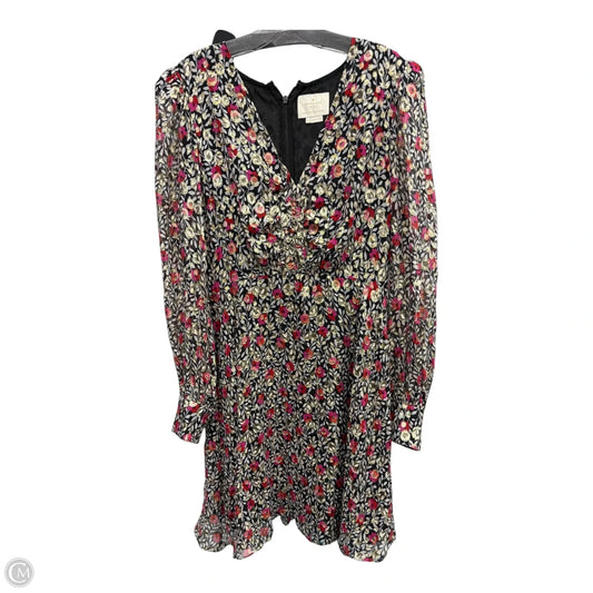 Dress Designer By Kate Spade In Black & Pink, Size: 10