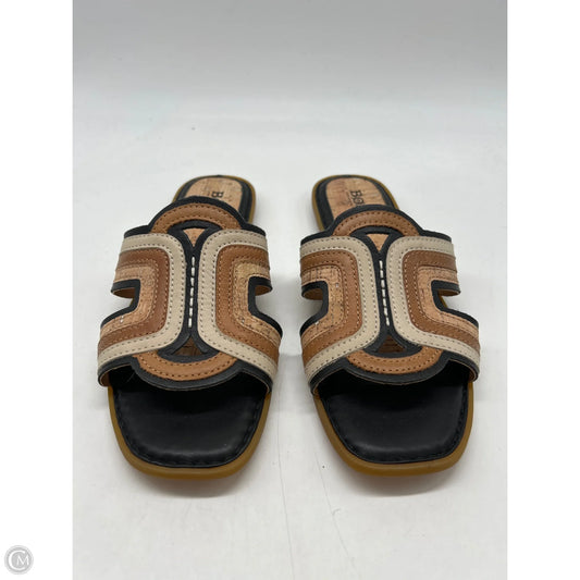 Sandals Flats By Born In Black & Brown, Size: 8