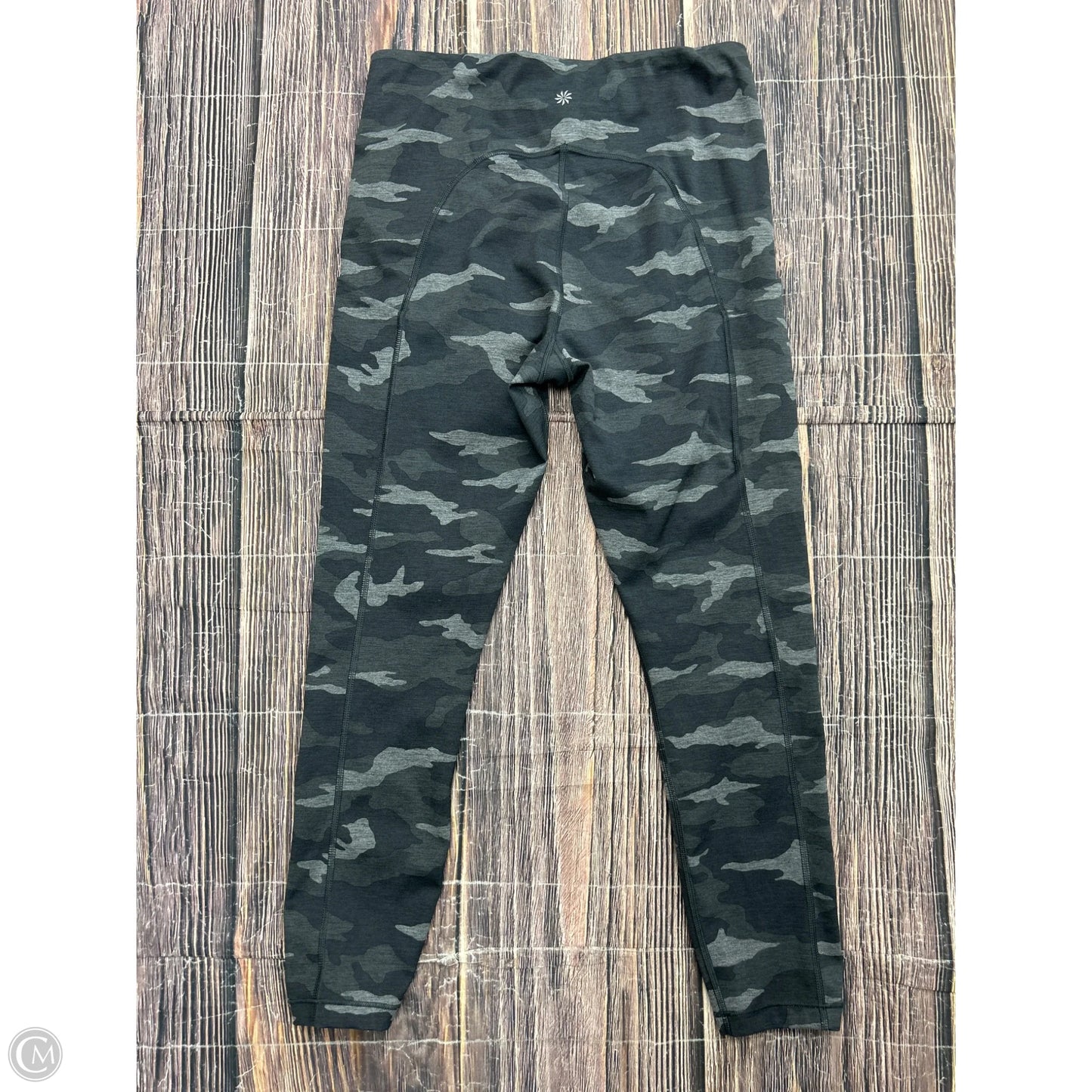 Athletic Leggings By Athleta In Camouflage Print, Size: M