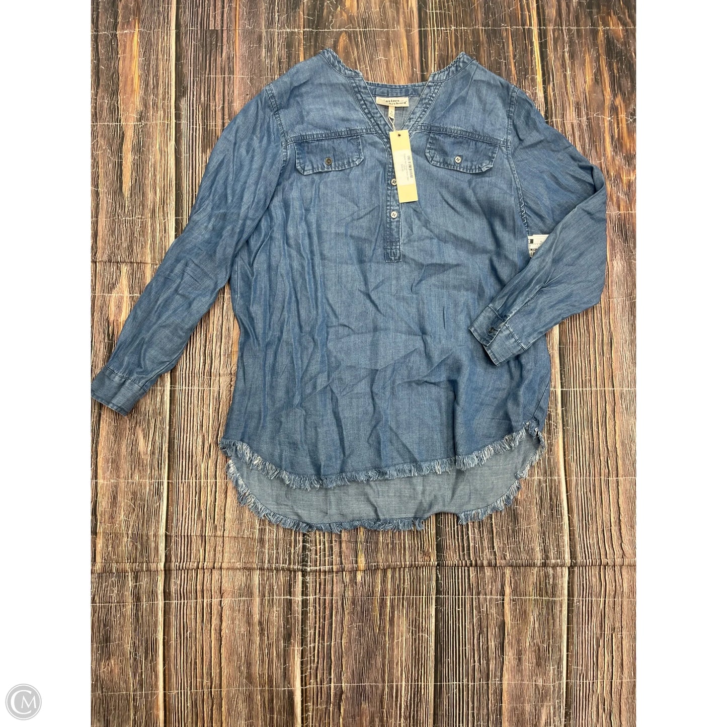 Top Long Sleeve By Clothes Mentor In Blue, Size: S