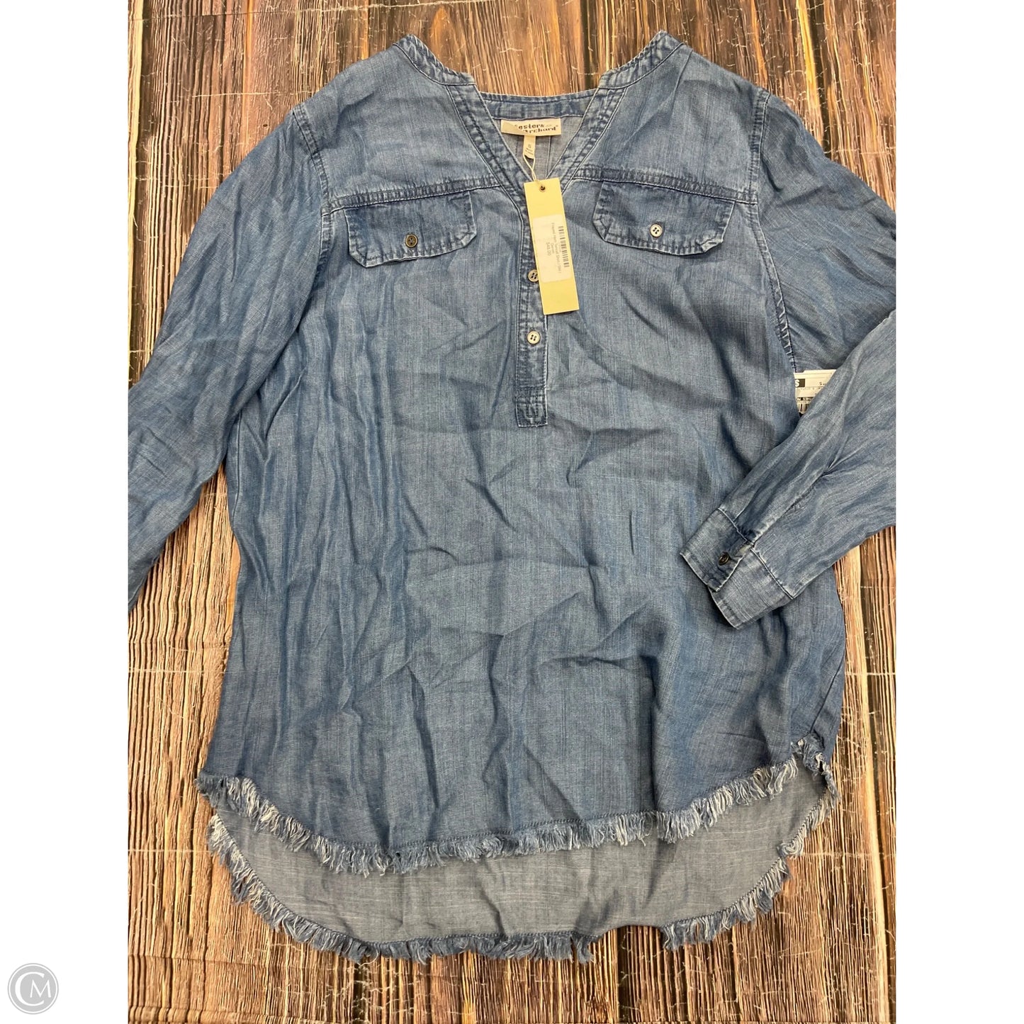 Top Long Sleeve By Clothes Mentor In Blue, Size: S