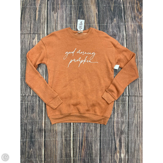 Sweatshirt Crewneck By Clothes Mentor In Orange, Size: S
