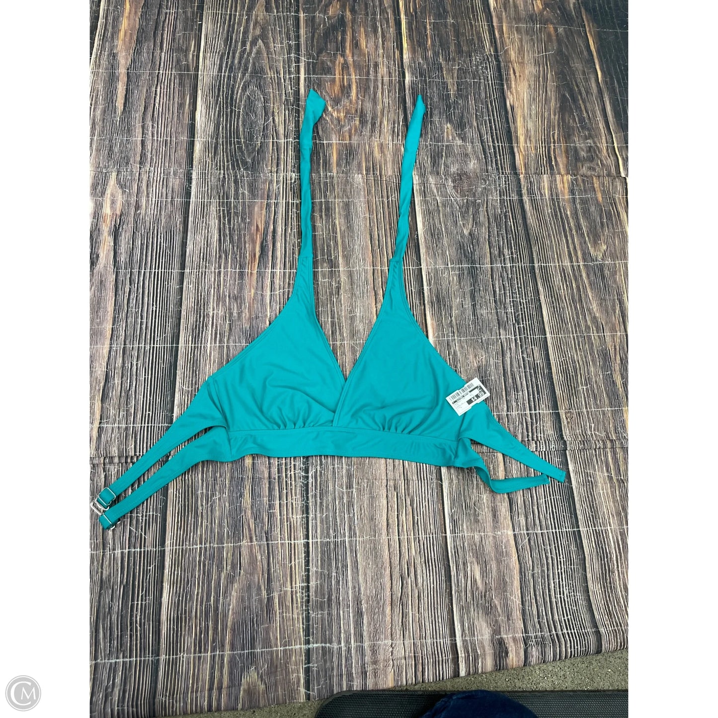 Swimsuit Top By Clothes Mentor In Teal, Size: L