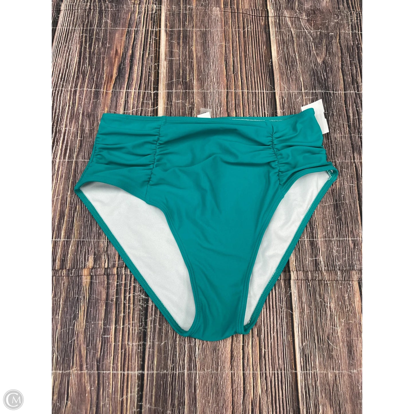Swimsuit Bottom By Clothes Mentor In Teal, Size: L