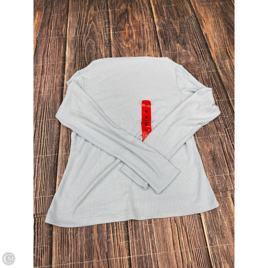 Top Long Sleeve By Banana Republic In Blue, Size: M