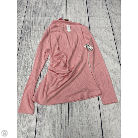 Top Long Sleeve By Loft In Pink, Size: M