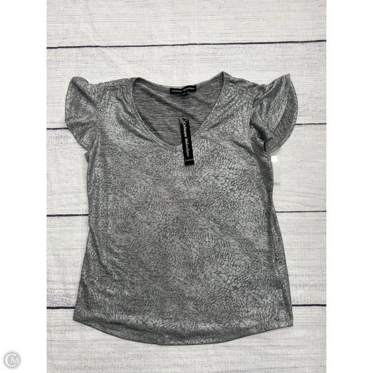 Top Short Sleeve By Catherine Malandrino In Grey, Size: Sp