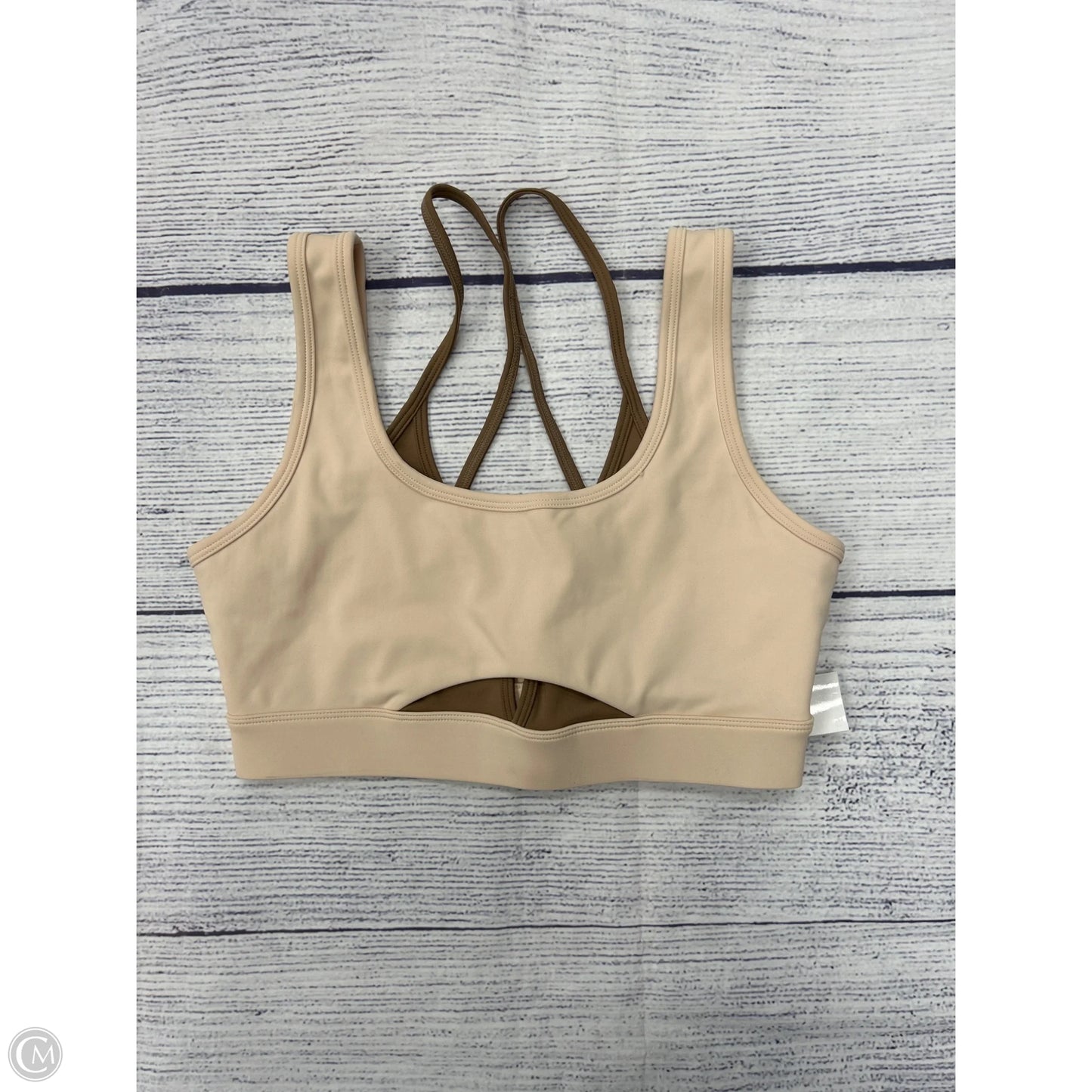 Athletic Bra By Zyia In Cream, Size: M