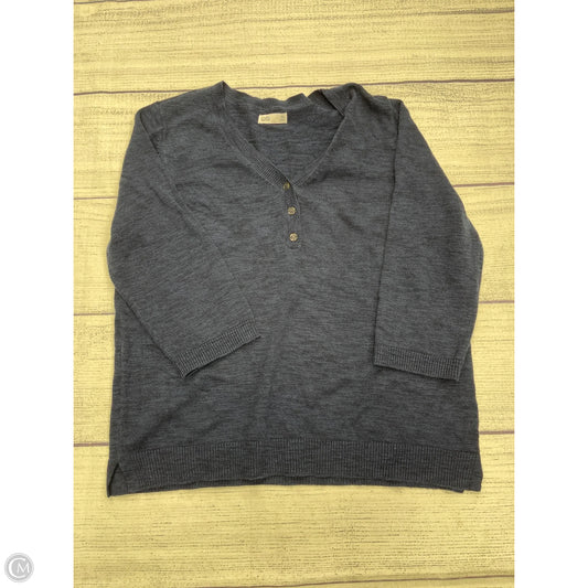 Sweater Cardigan By Croft And Barrow In Navy, Size: Xxl