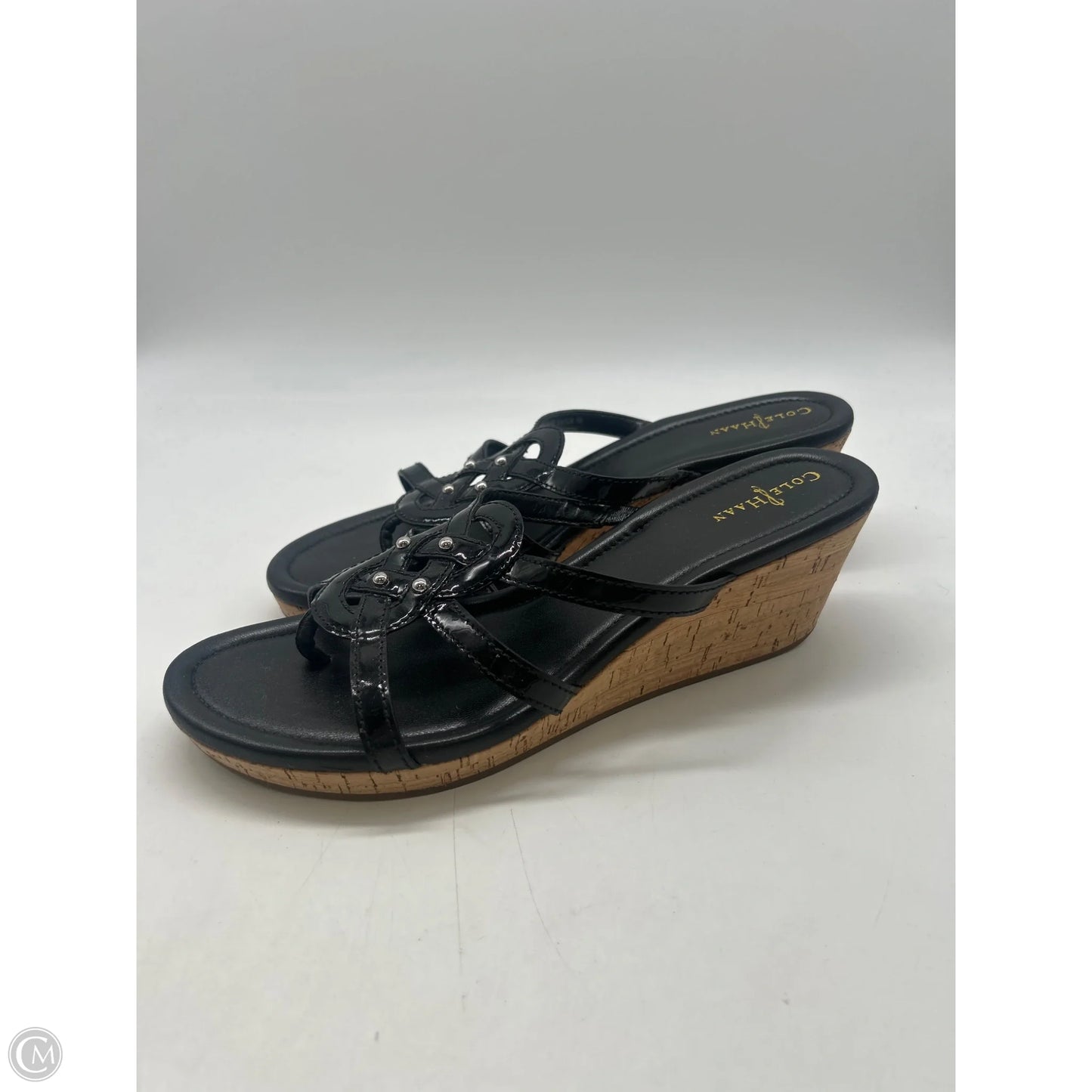 Sandals Heels Platform By Cole-haan In Black, Size: 9