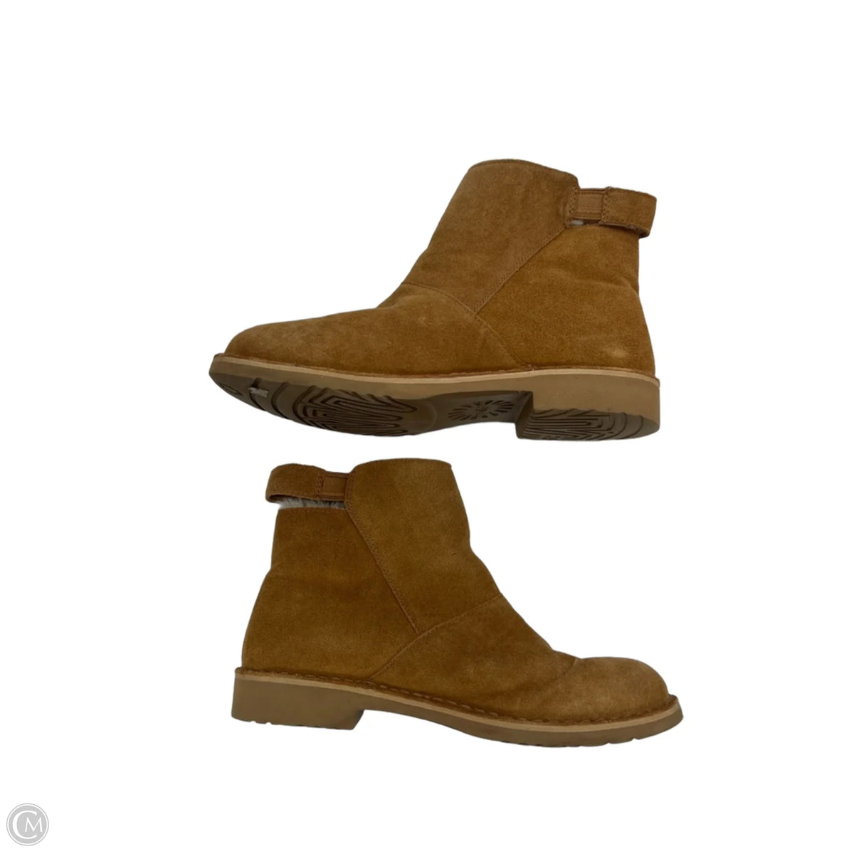 Boots Designer By Ugg In Brown, Size: 9