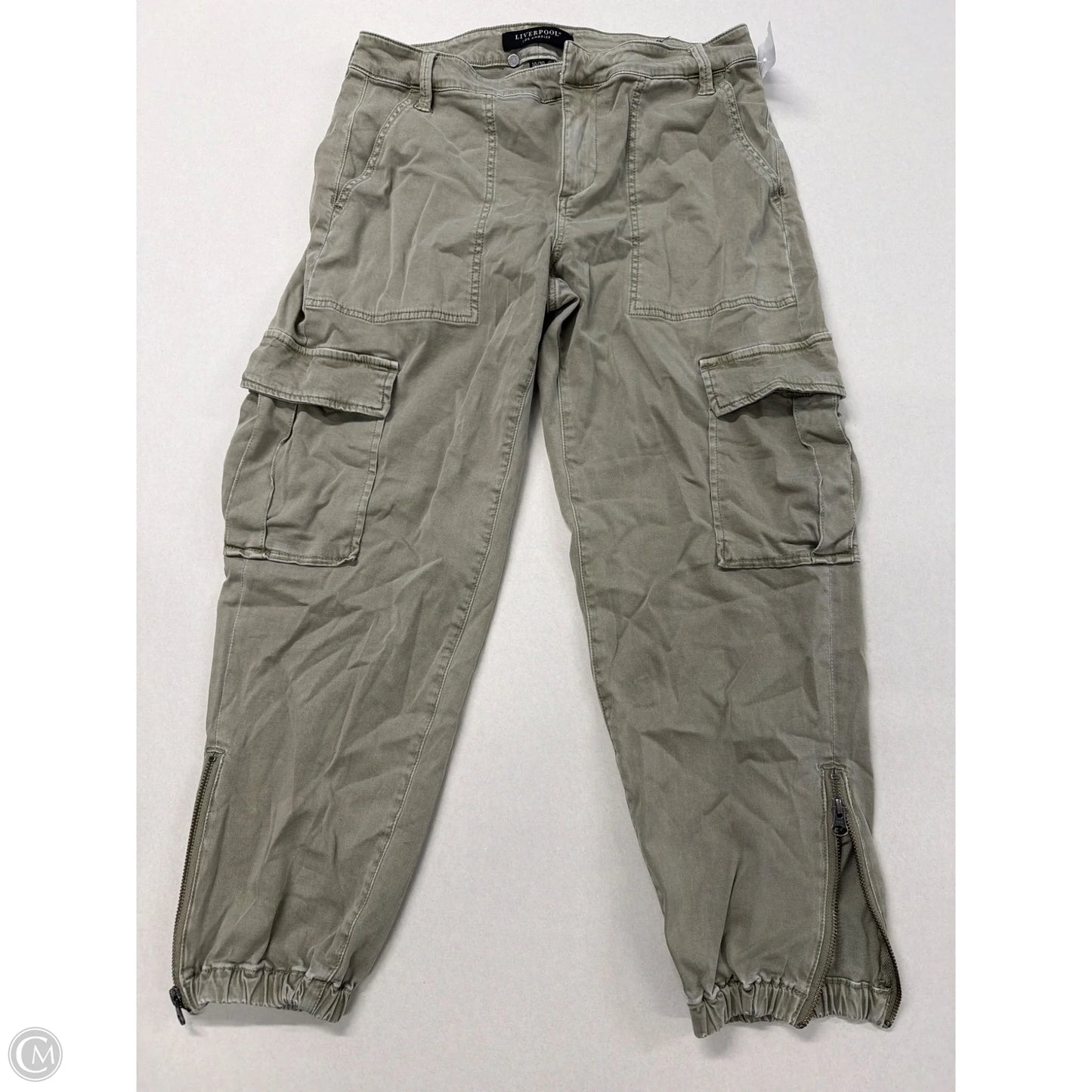 Pants Cargo & Utility By Liverpool In Green, Size: 10