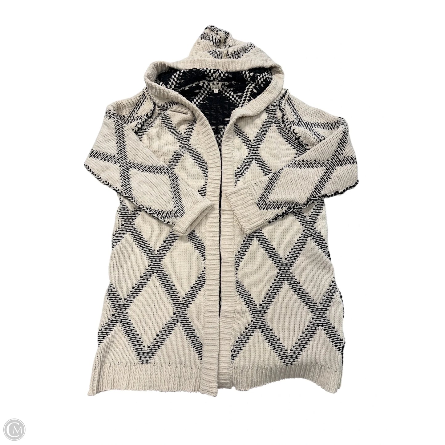 Sweater Cardigan By Pol In Cream, Size: L