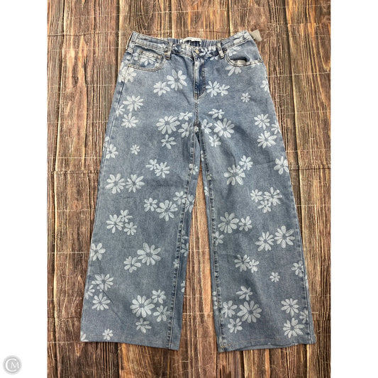 Jeans Wide Leg By Celebrity Pink In Blue Denim, Size: L