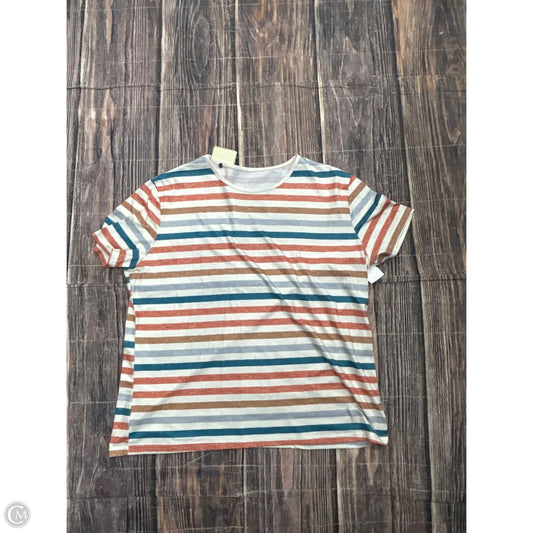 Top Short Sleeve By Clothes Mentor In Striped Pattern, Size: 2x