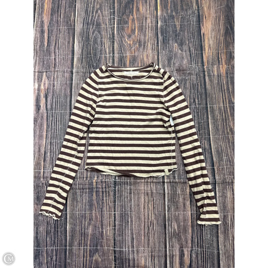 Top Long Sleeve By We The Free In Striped Pattern, Size: Xs