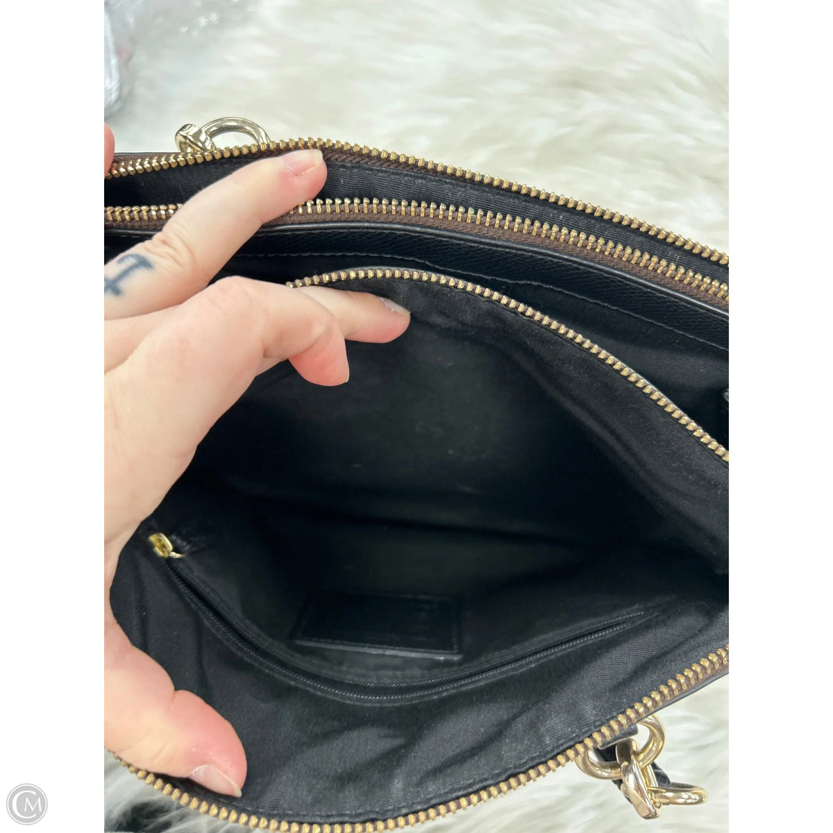 Handbag Designer By Coach, Size: Medium