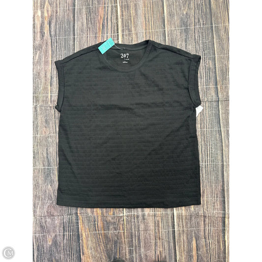 Top Short Sleeve By Maurices In Black, Size: L