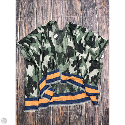 Cardigan By Clothes Mentor In Camouflage Print, Size: Osfm