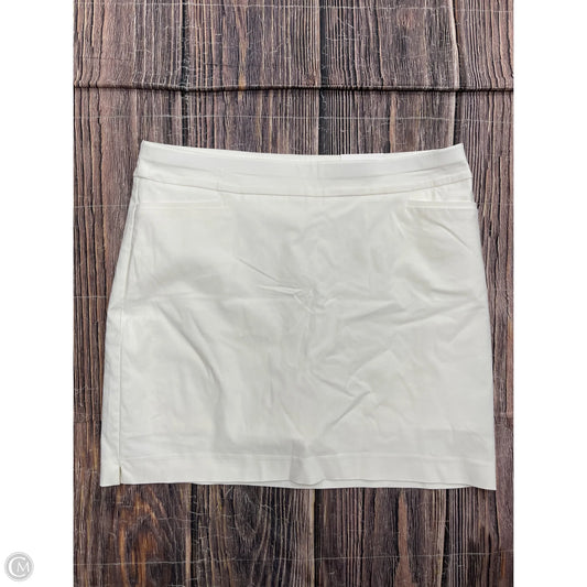 Skirt Mini & Short By Chicos In White, Size: 14