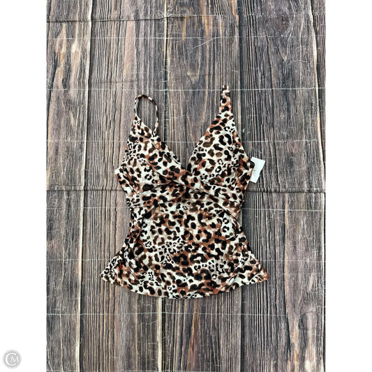 Swimsuit Top By Time And Tru In Animal Print, Size: S
