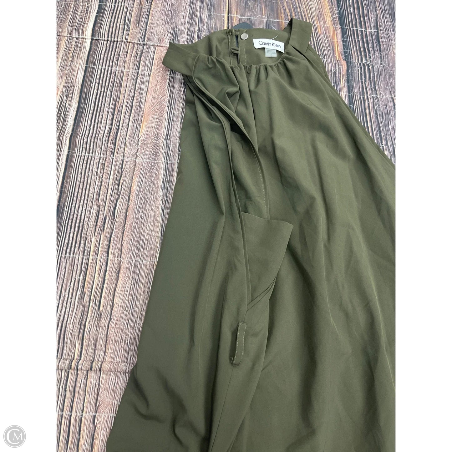 Dress Casual Short By Calvin Klein In Green, Size: 12