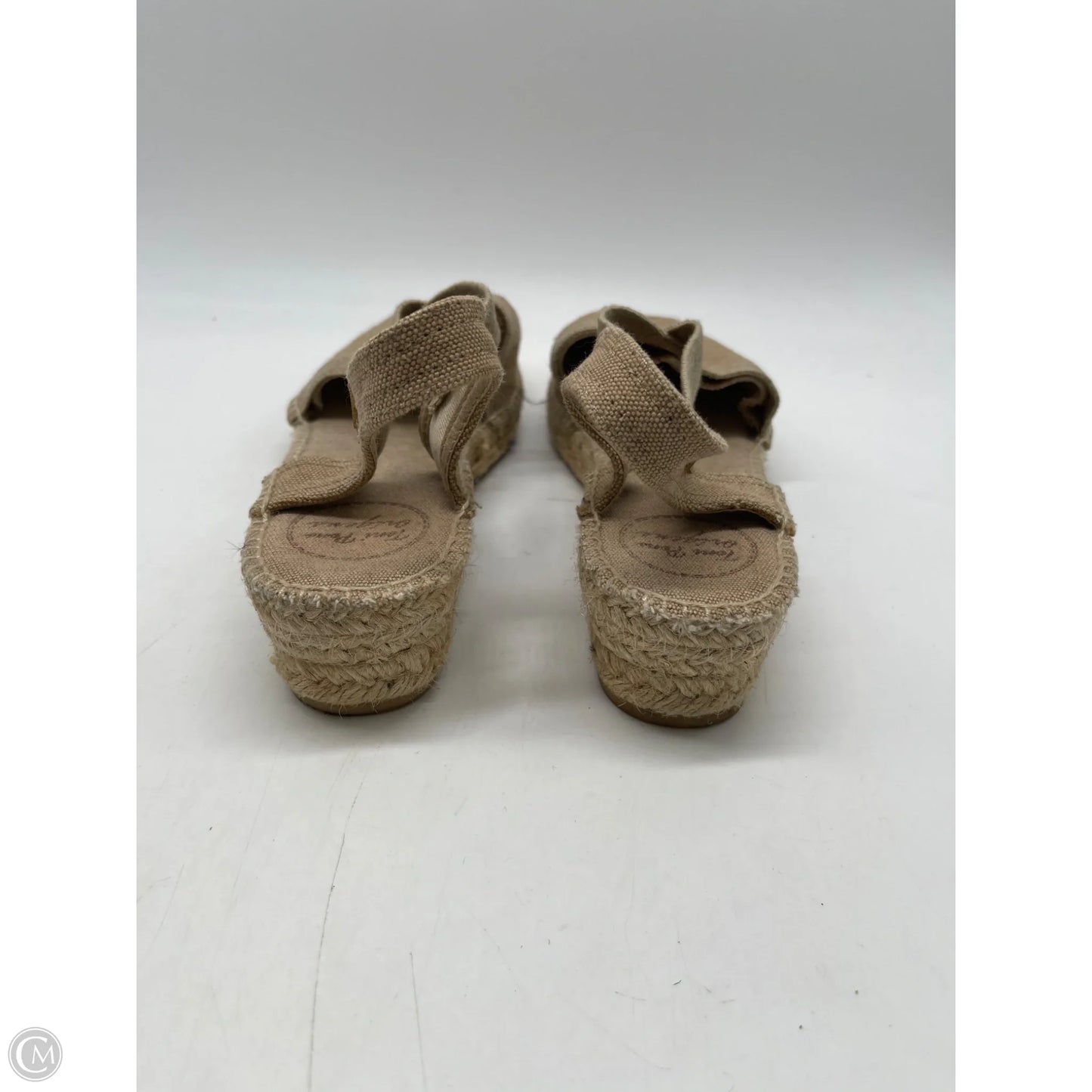 Shoes Heels Wedge By Clothes Mentor In Tan, Size: 10