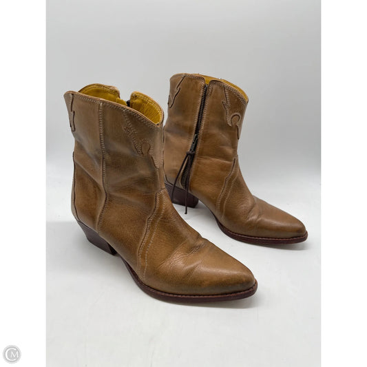Boots Ankle Heels By Free People In Brown, Size: 6.5