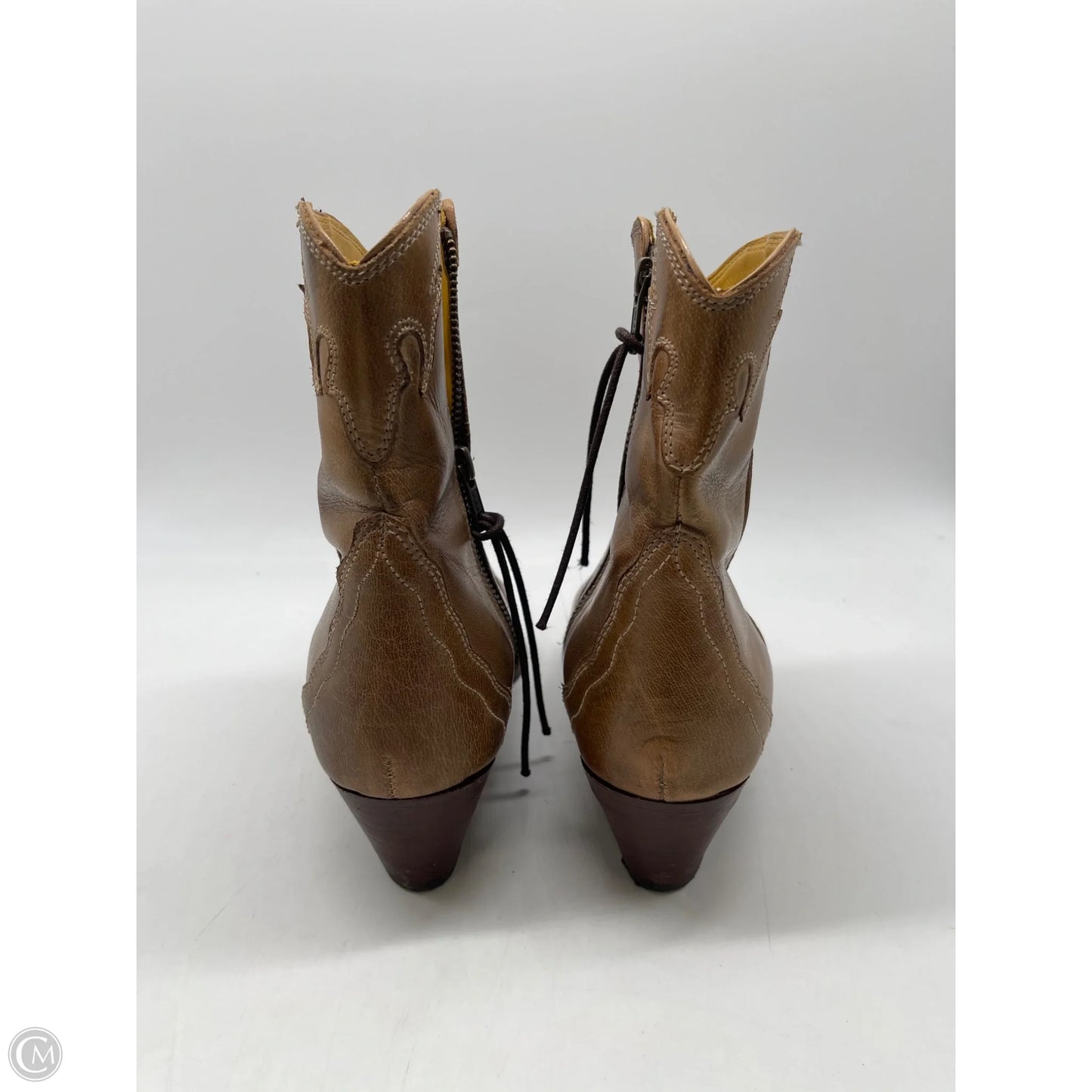 Boots Ankle Heels By Free People In Brown, Size: 6.5