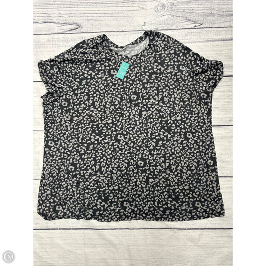 Top Short Sleeve By Maurices In Grey, Size: 3x